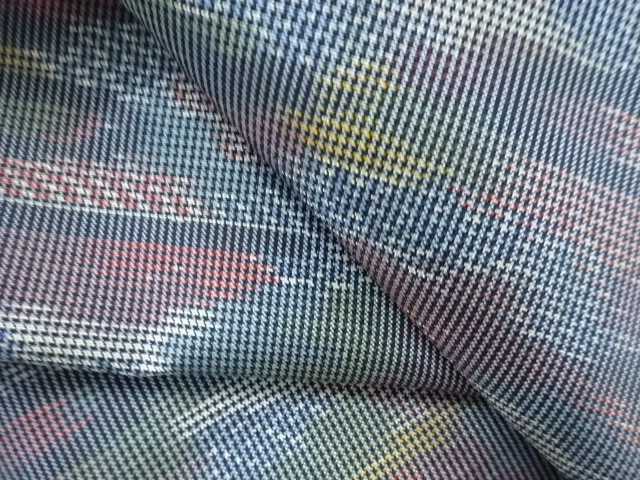  霞模様織り出し西陣お召着物